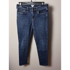 J CREW Factory Womens Size 26 Medium Wash Stretch Skinny Jeans